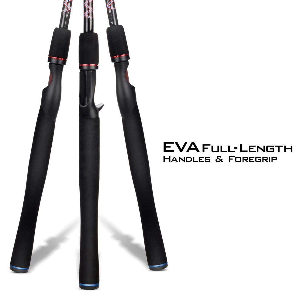 KastKing Brutus foregrip EVA details for extra leverage during big fish fights.