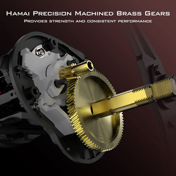 KastKing Brutus handle depicted for steady cranking under pressure.