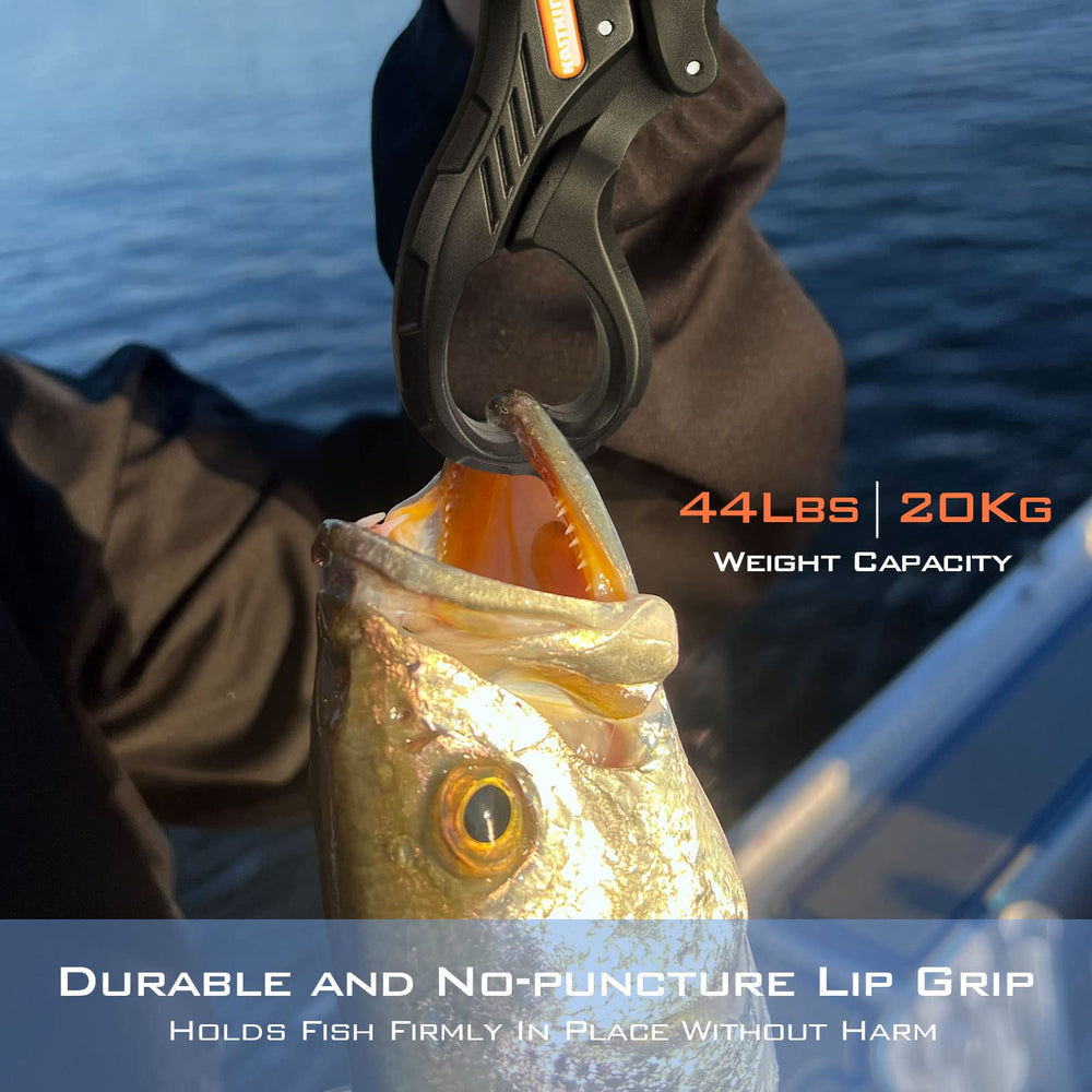 KastKing Brutus lip gripper with nylon grip for secure handling during releases.
