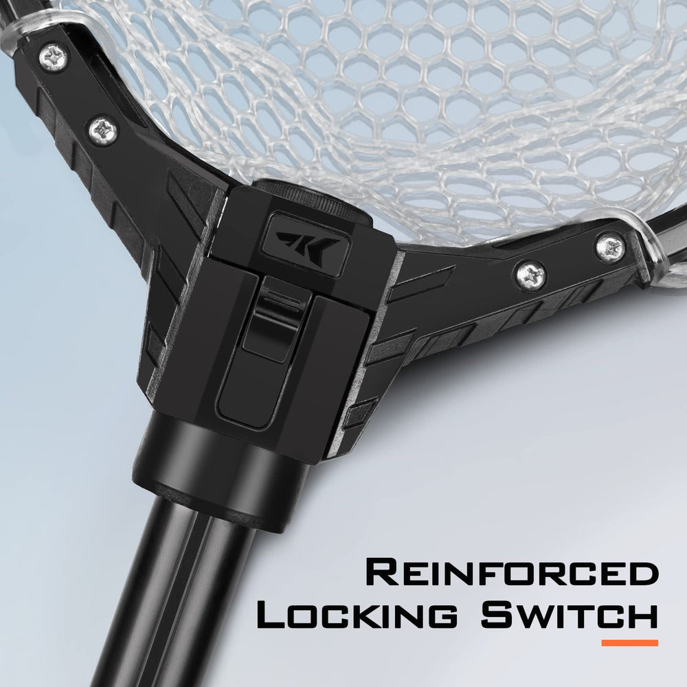 KastKing Brutus extendable net handle for reach and control on site.