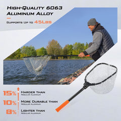 KastKing Brutus folded net compact setup for quick storage and travel.