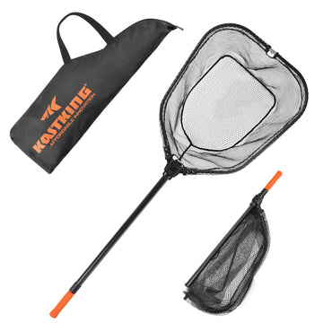 KastKing Brutus net hoop extended for long-reach landing and shore landing