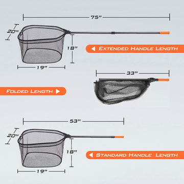 KastKing Brutus orange EVA handle improves visibility and grip