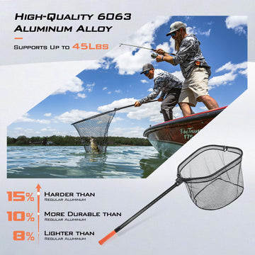 KastKing Brutus net retractable frame enables compact storage after fishing