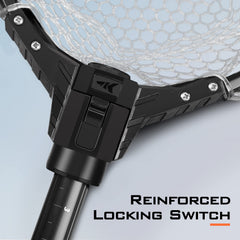 KastKing Brutus silicone-clear net minimizes snagging and supports smooth catch-and-release.