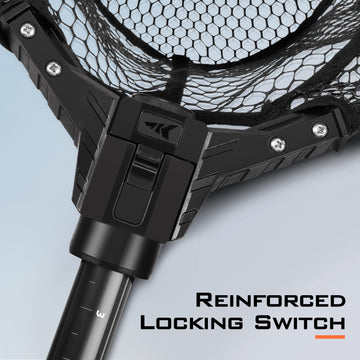 KastKing Brutus silicone net reduces snag for safer catch-and-release handling