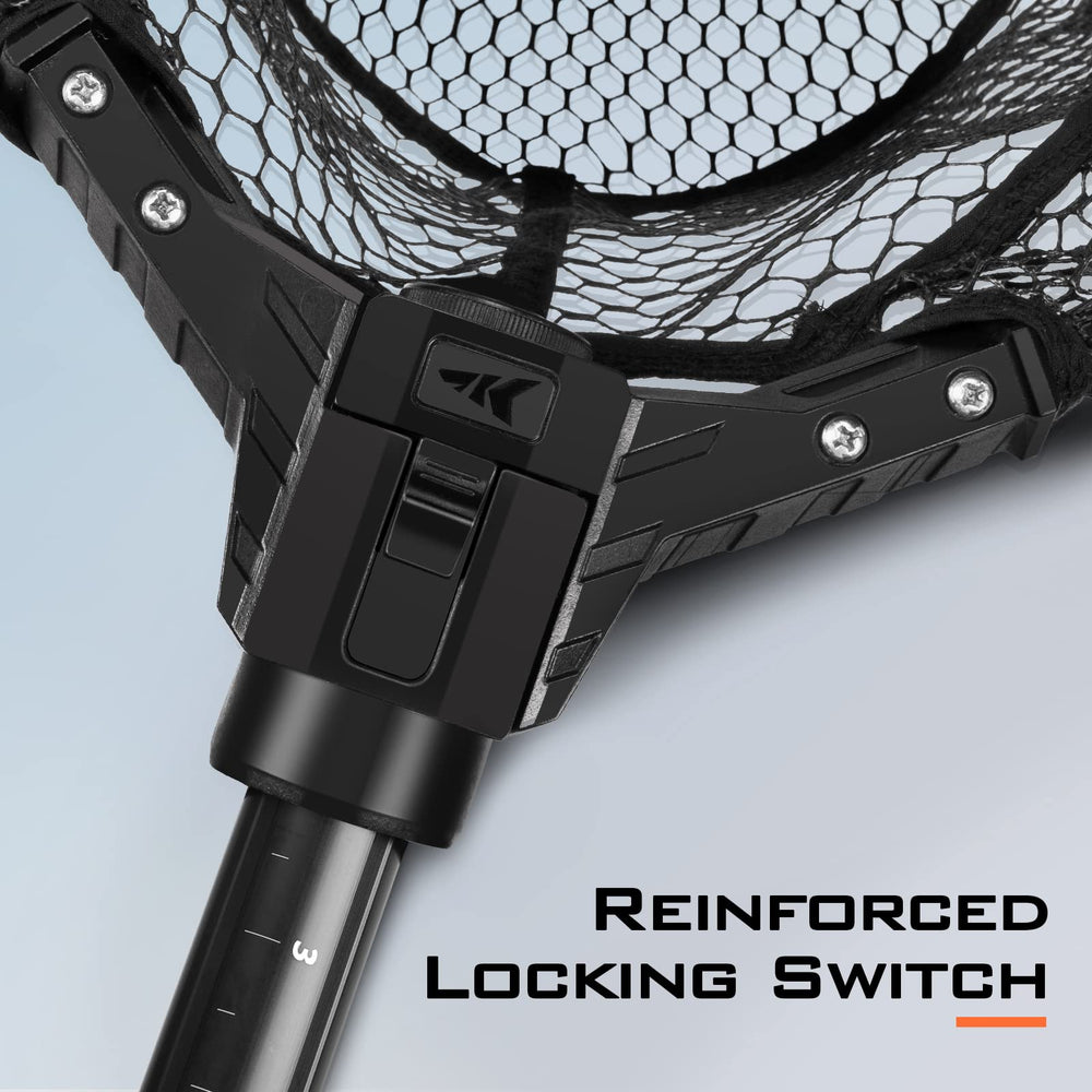 KastKing Brutus silicone net reduces snag for safer catch-and-release handling