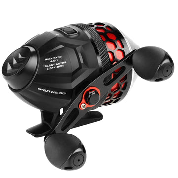 KastKing Brutus Spincast reel packaging highlighting ready-to-fish setup.