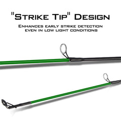 KastKing Brutus stainless running guides with URS rings resist corrosion in saltwater.