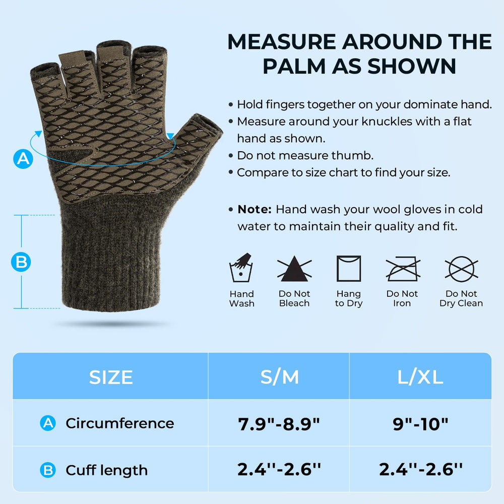 KastKing Bully Wooly fingerless gloves ideal for ice fishing and outdoor photography.