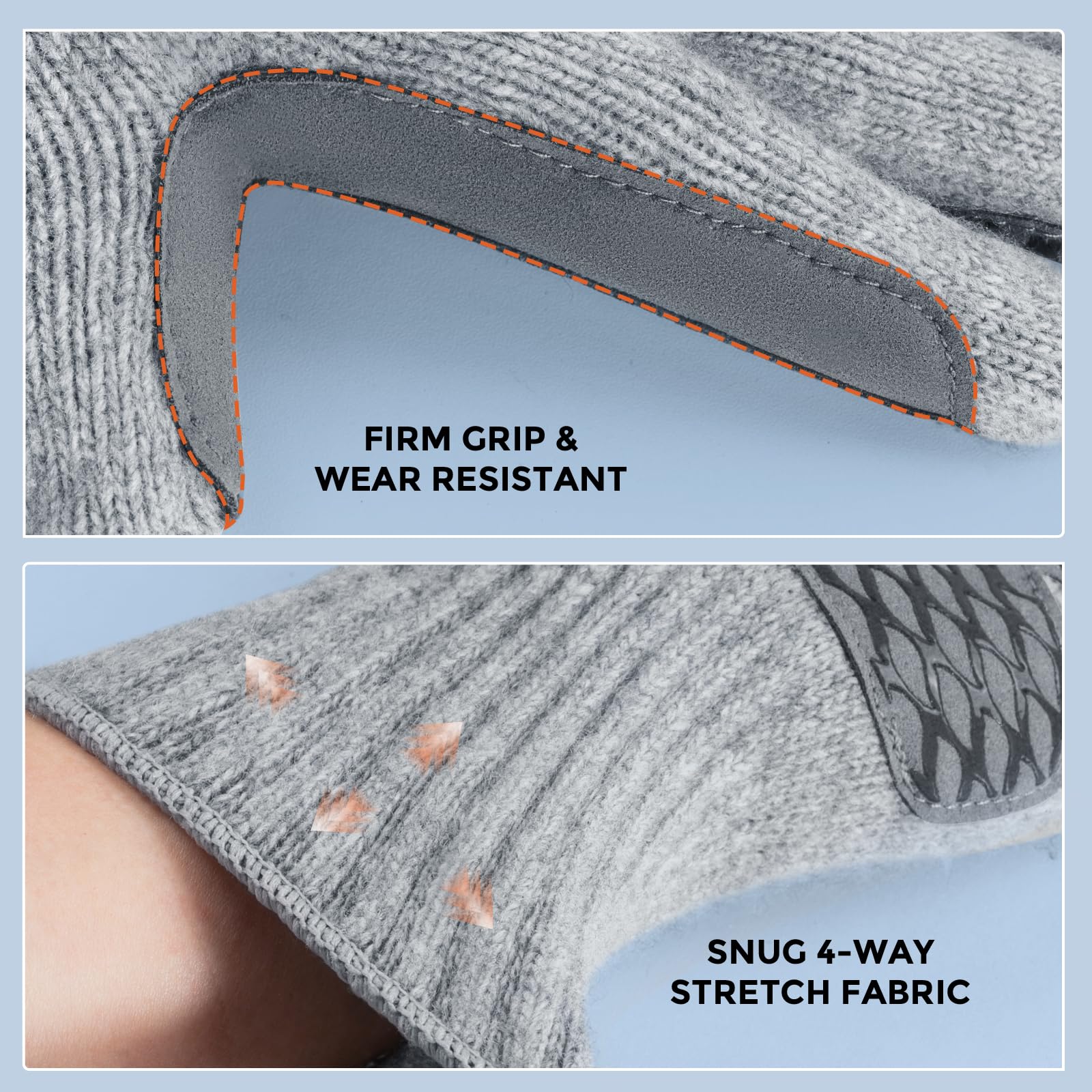 Three color options layout for Bully Wooly gloves