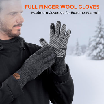 KastKing Bully Wooly full finger gloves non-slip microfiber palm grip on icy rods