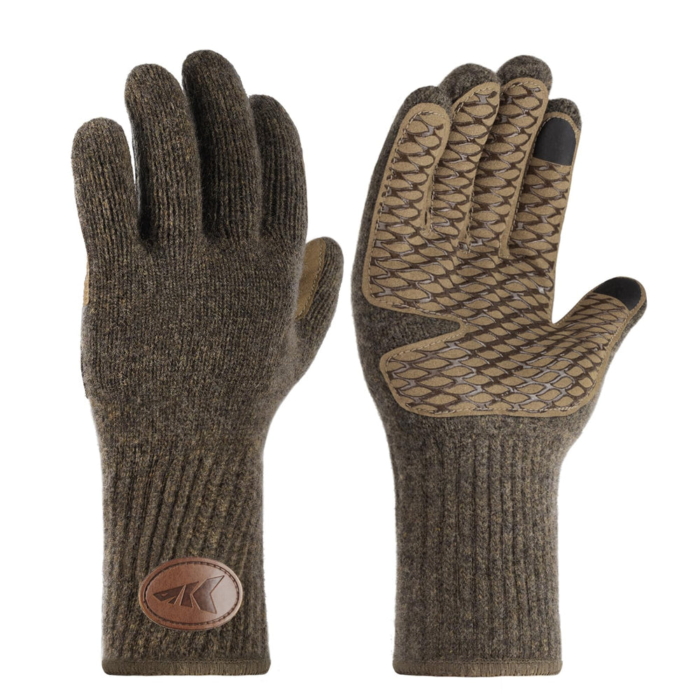 KastKing Bully Wooly gloves offer warm full-finger coverage for cold-weather fishing.