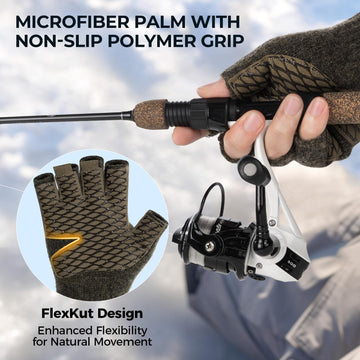 KastKing Bully Wooly gloves with reflective logo offer improved visibility in low light.