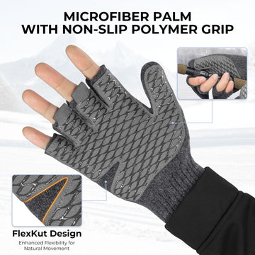 KastKing Bully Wooly Mittens feature extra-long cuffs to seal out wind and snow