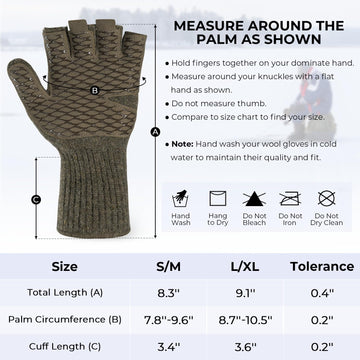 KastKing Bully Wooly Mittens demonstrate magnetic flip-top ease for switching to fingerless mode.