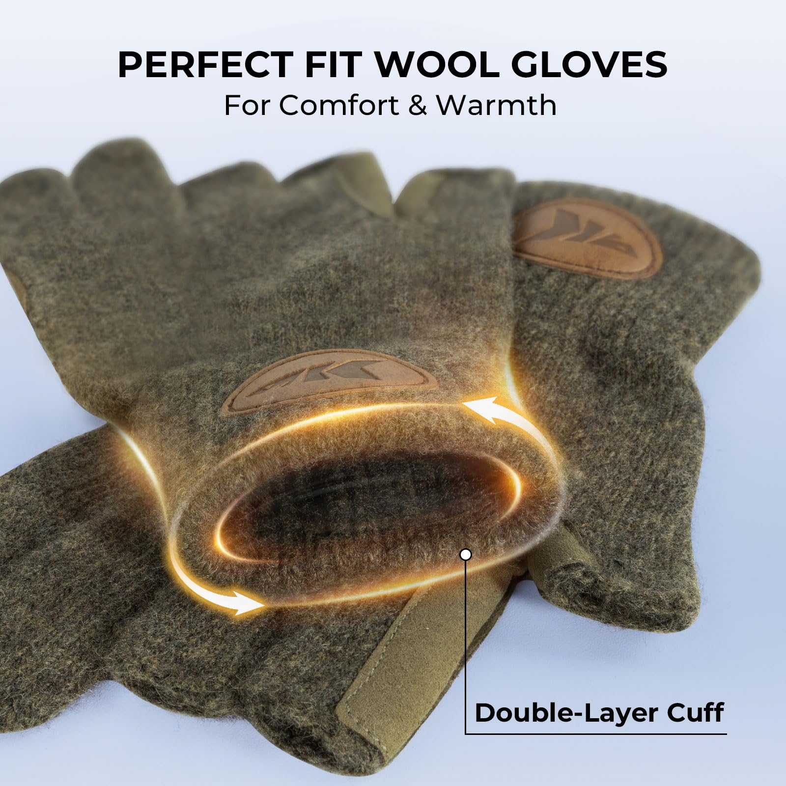 KastKing Bully Wooly leather-palm offers a secure grip when handling gear
