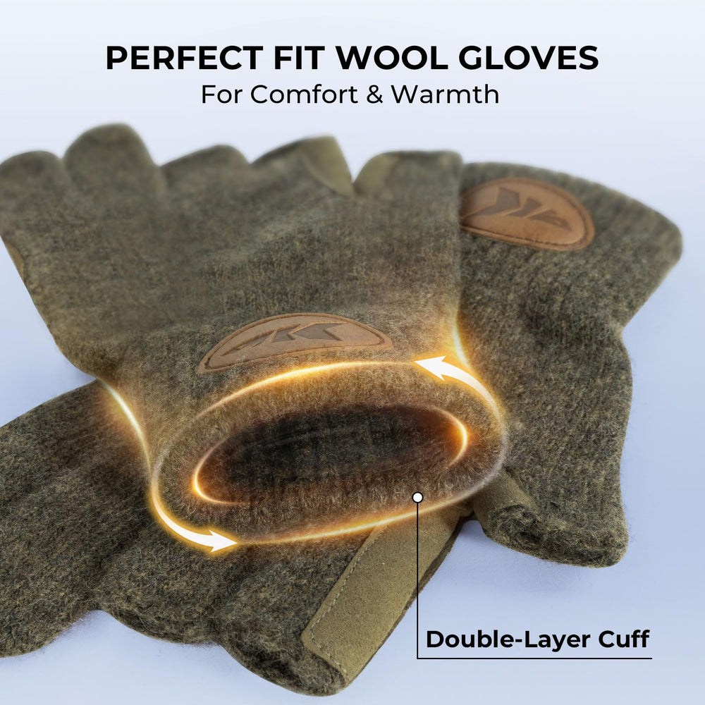 KastKing Bully Wooly leather-palm offers a secure grip when handling gear