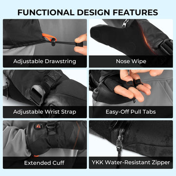 KastKing Calido mittens goat skin leather offers durability and premium feel.