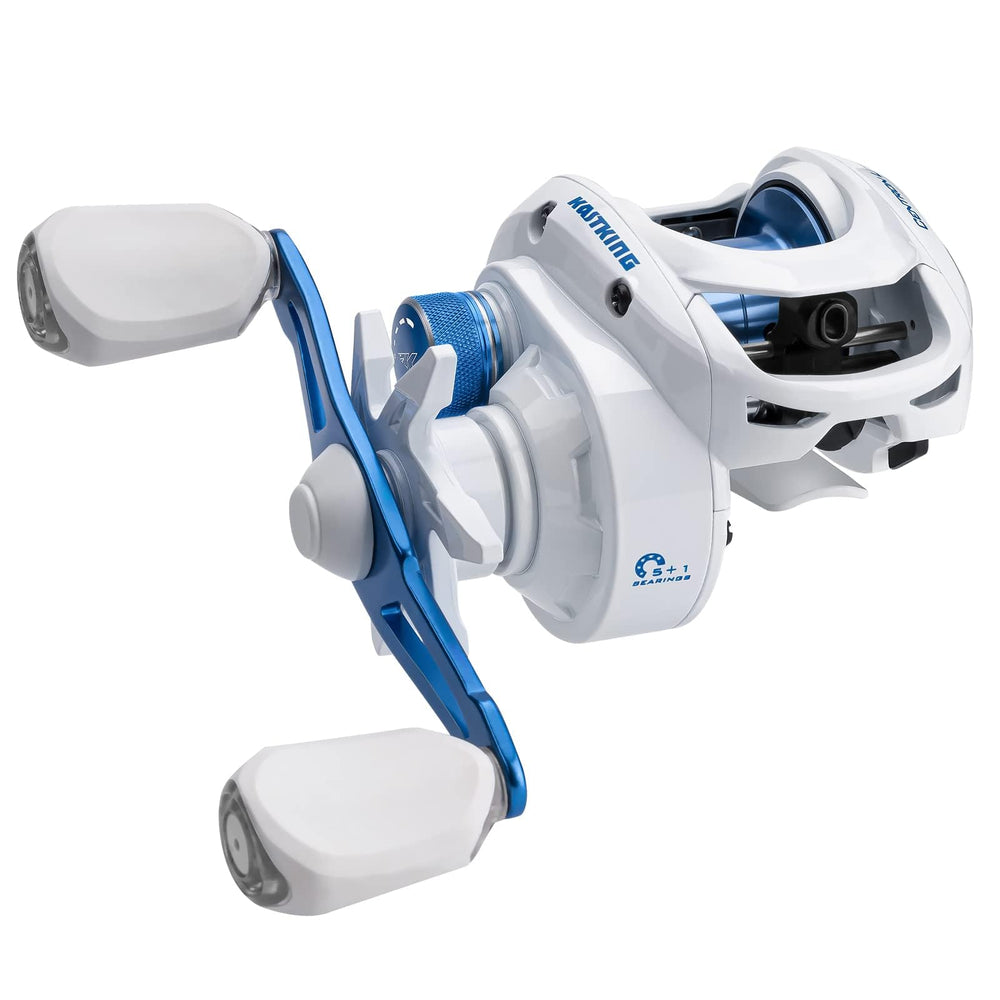 KastKing Centron Lite Baitcasting Reel White front view