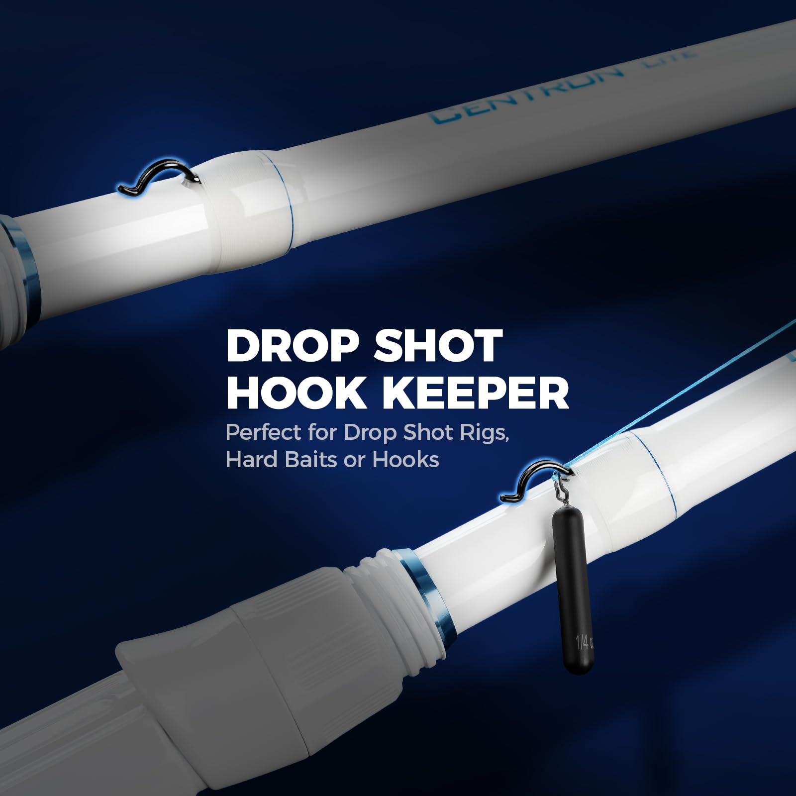 KastKing Centron Lite contoured EVA handles for all-day comfort.
