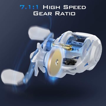 KastKing Centron Lite reel smooth bearings ensure silky retrieves with less effort.