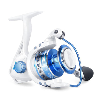 KastKing Centron Lite 1000 front view shows compact frame suitable for ice fishing and casting