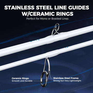 KastKing Centron Lite twin-tip interchangeable section offers versatile action.