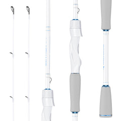 KastKing Centron Lite twin-tip rod assembly showing quick tip interchange capability.