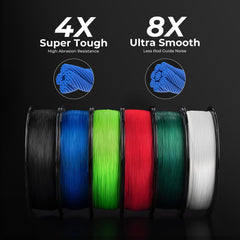 KastKing ColorShield 8X line on water highlights smooth braid for quiet casting.