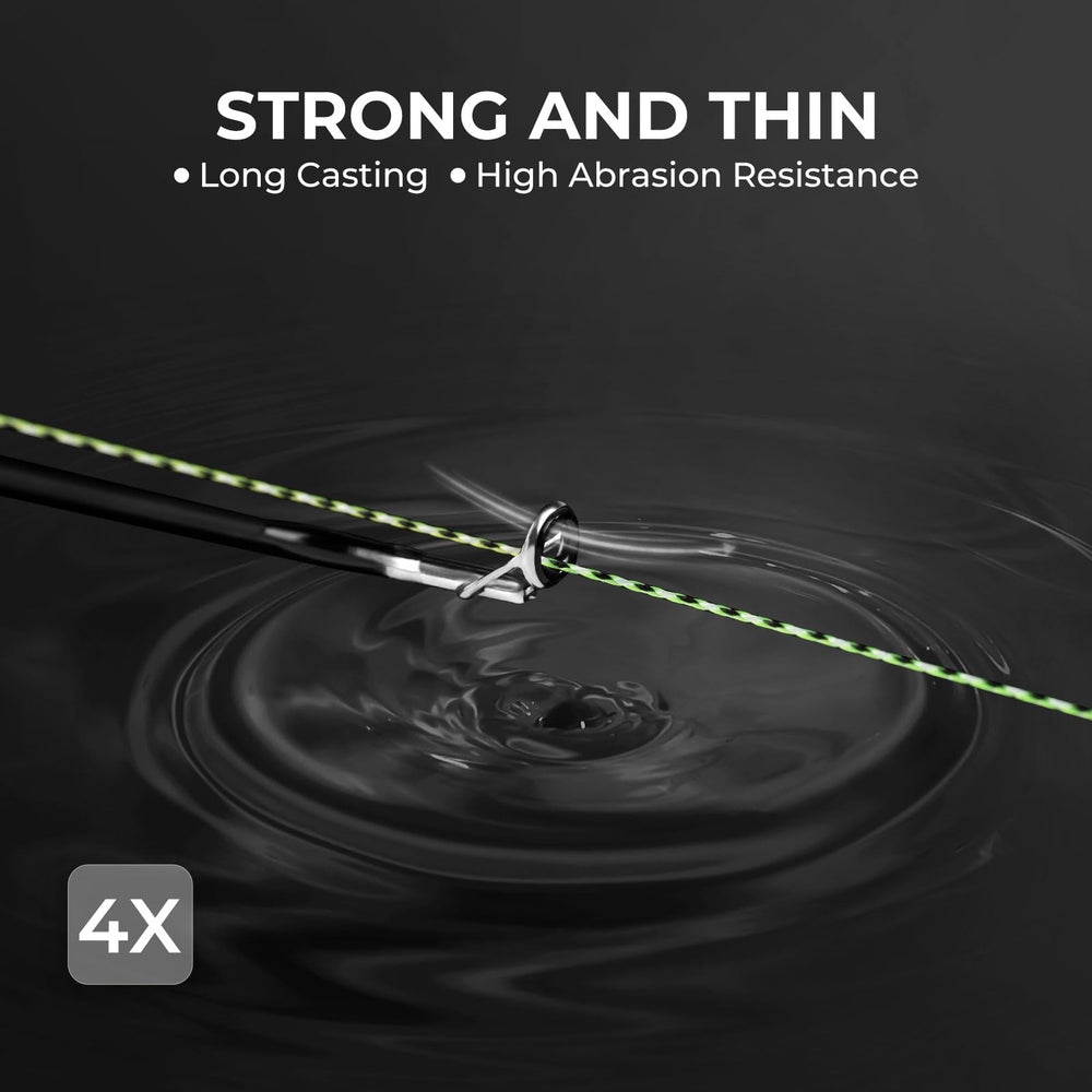KastKing Colorshield braid resists abrasion against rocks and debris.