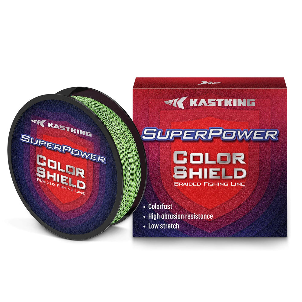 KastKing Colorshield braided line remains supple for easy handling.