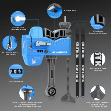 KastKing compact spooler case keeps tools organized for fishing trips.