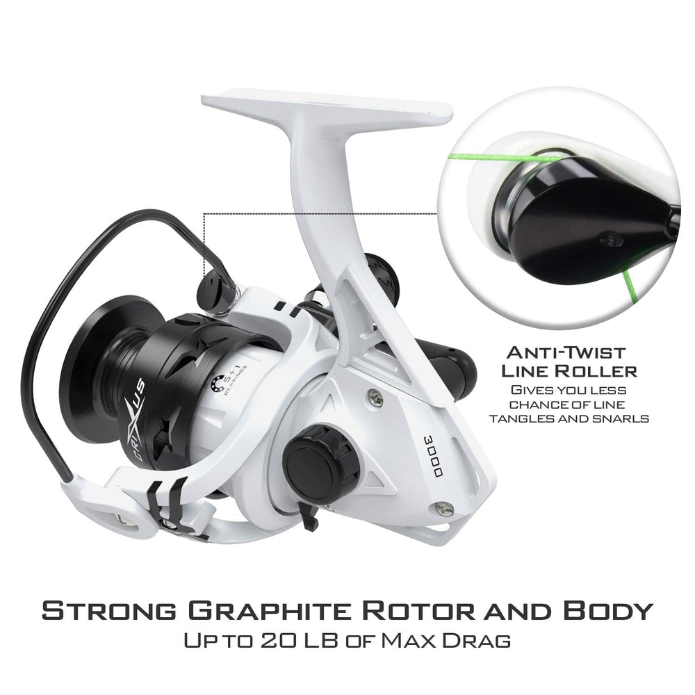 KastKing Crixus reel bearings and spool close-up for smooth line release.