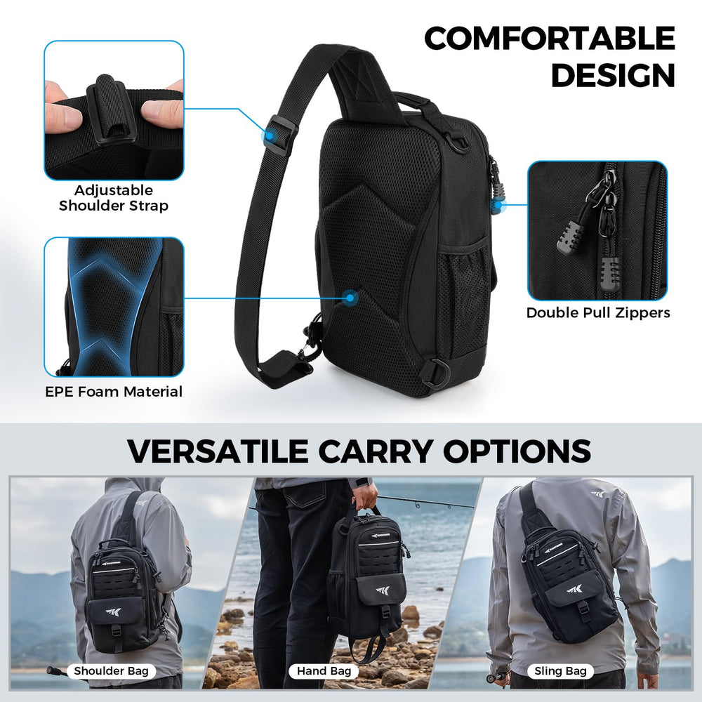 Cross body sling carry option for KastKing bag