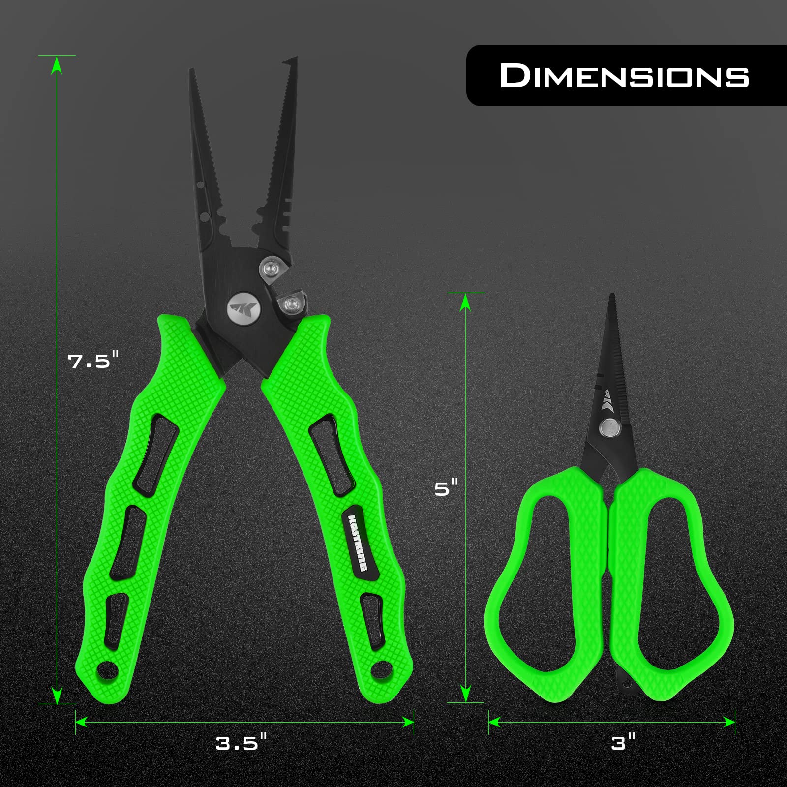 KastKing 5-inch braid scissors with polymer coating