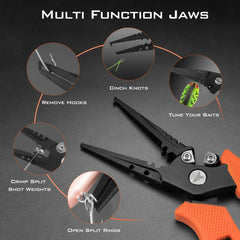 Side-mounted wire cutters for easy line cutting