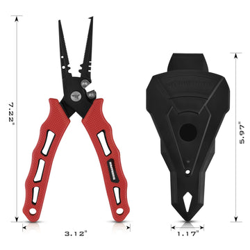 KastKing Cutthroat crimping-slots enable securing weights and line work.