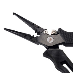 KastKing Cutthroat pliers demonstrating easy fish-hook removal with serrated jaws.