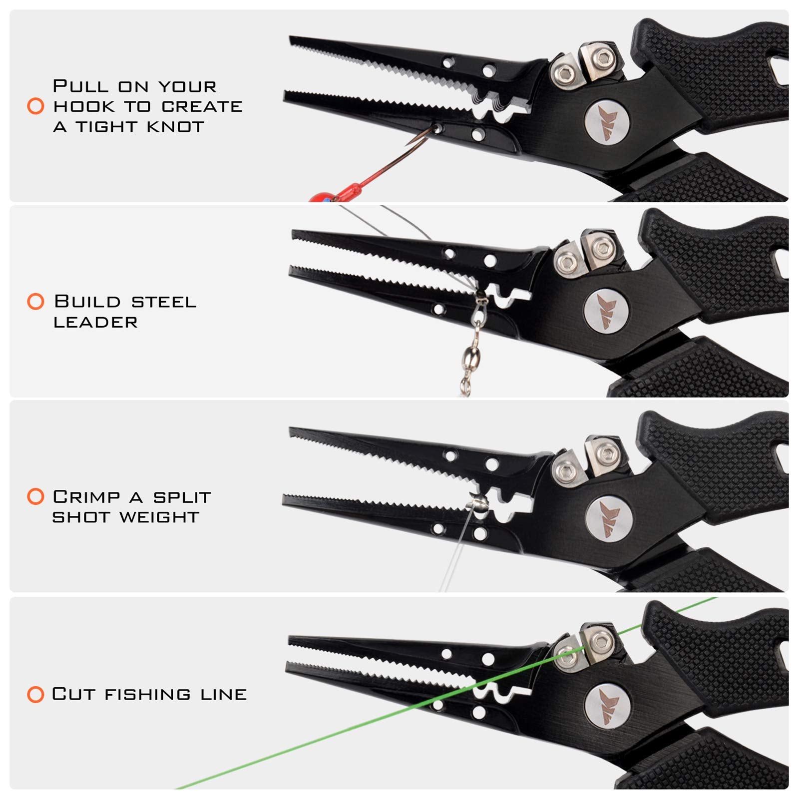 KastKing Cutthroat 7in pliers in saltwater scene demonstrating corrosion resistance.