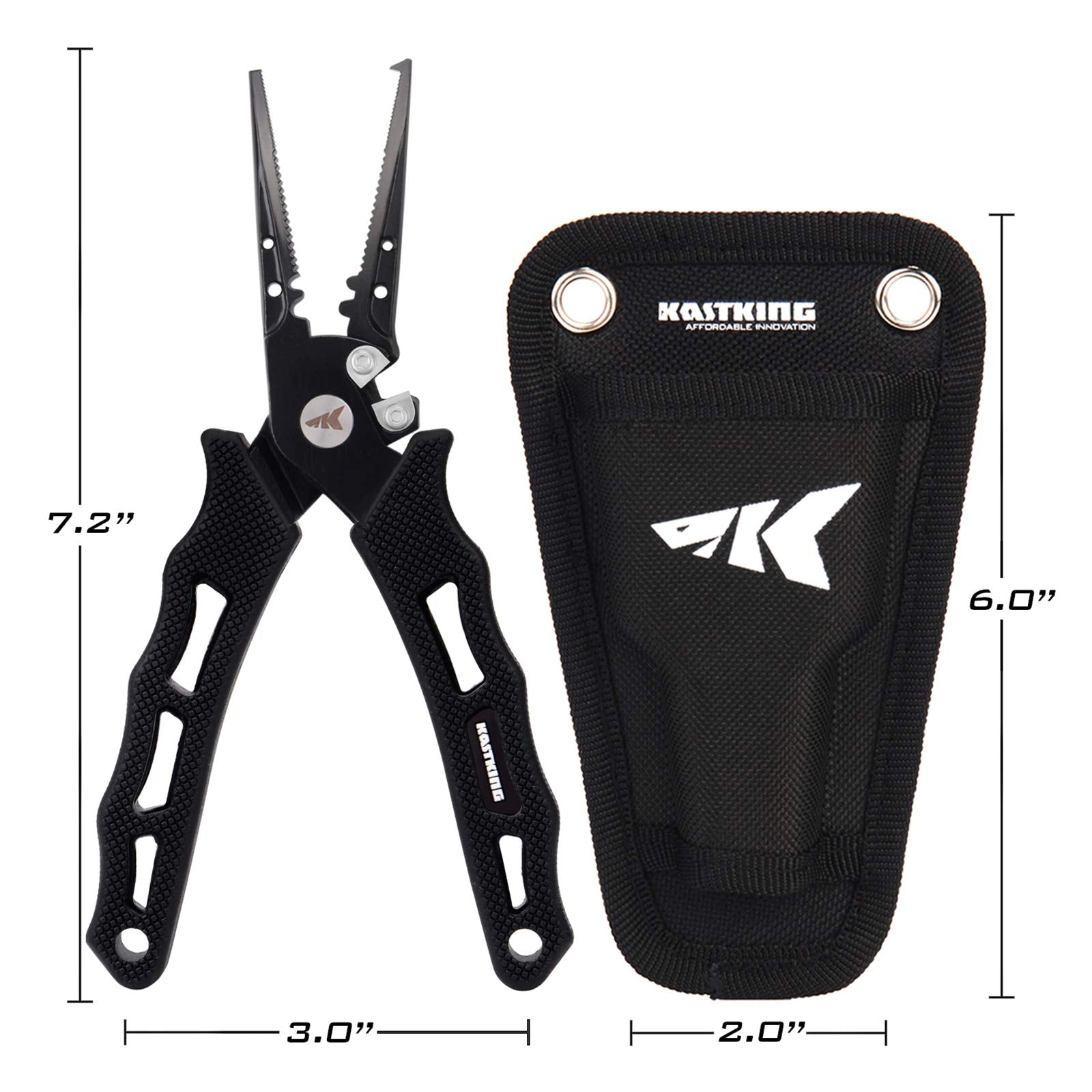 KastKing Cutthroat pliers in saltwater setting showing corrosion resistance in harsh conditions.