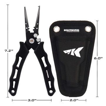 KastKing Cutthroat pliers in saltwater setting showing corrosion resistance in harsh conditions.