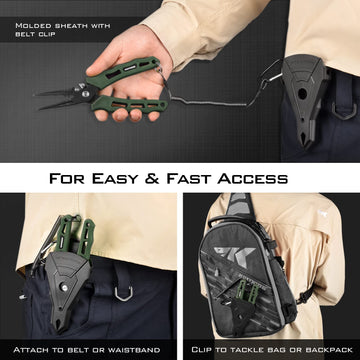 KastKing Cutthroat ergonomic rubber handle for comfortable grip