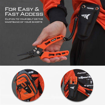 KastKing Cutthroat rubber handle offers comfort during long sessions