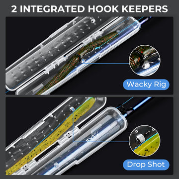 Top and bottom line entry holes for rigging