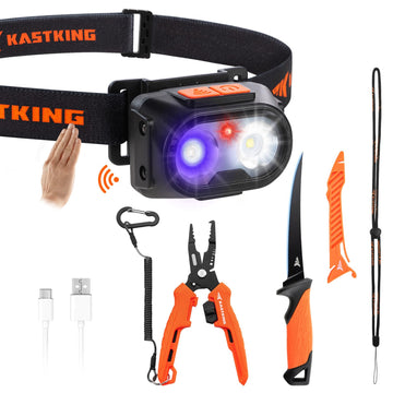 KastKing FieldLite headlamp with 5-mode LED illumination