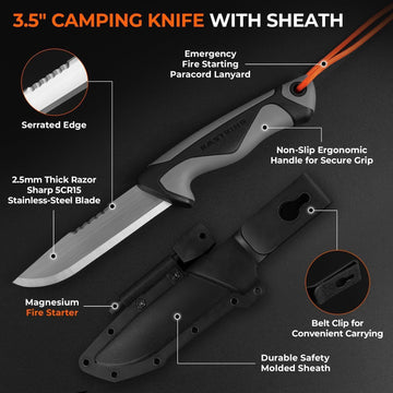All items of KastKing FieldLite camping gear kit assembled
