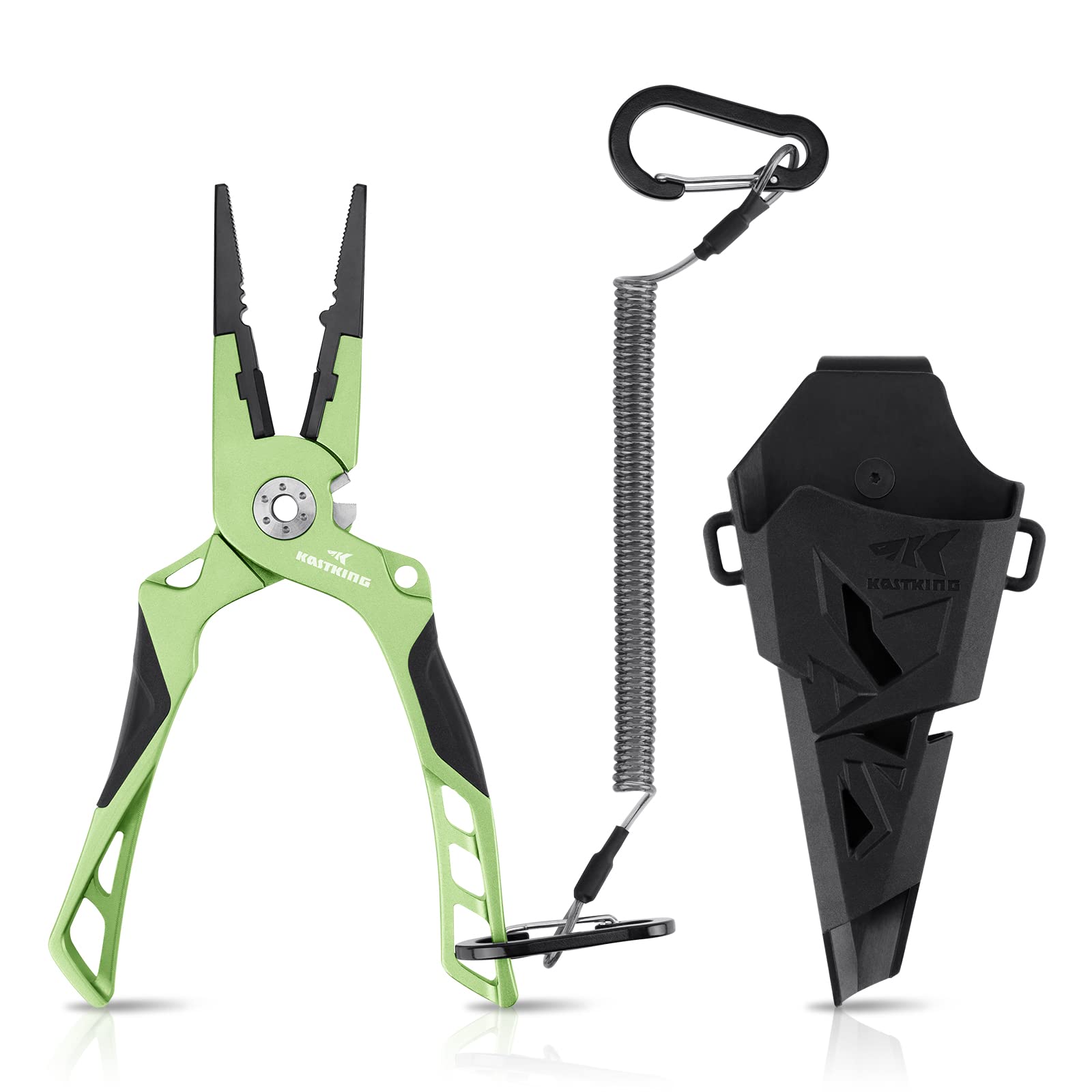 kastking gila pliers full view shows rugged aircraft-grade aluminum for saltwater use.