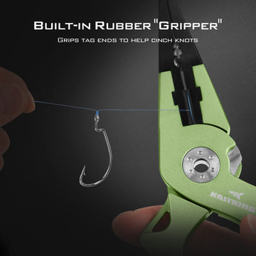 kastking gila non-slip handle image shows secure control in wet conditions.