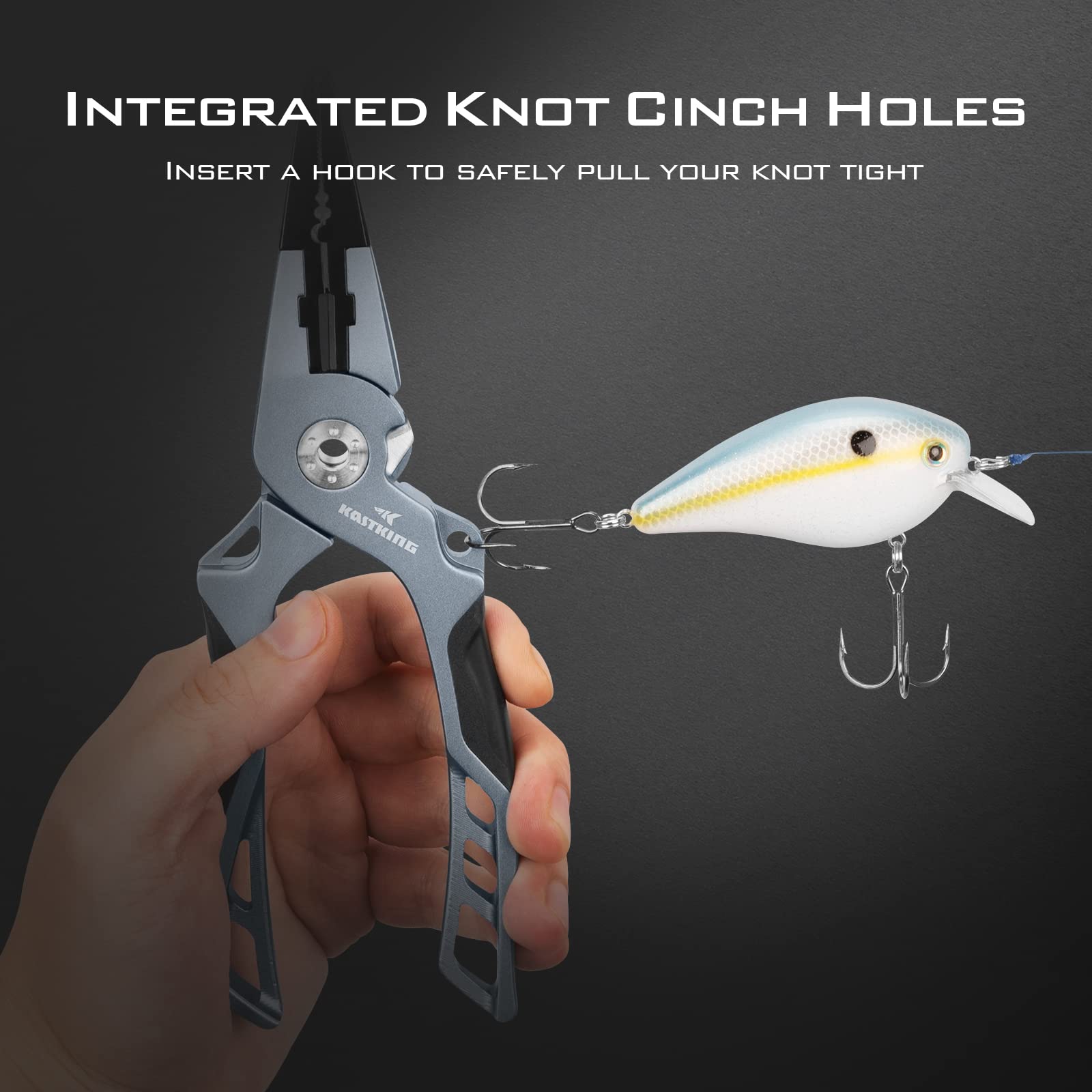 KastKing Gila dehooker feature for safe hook removal
